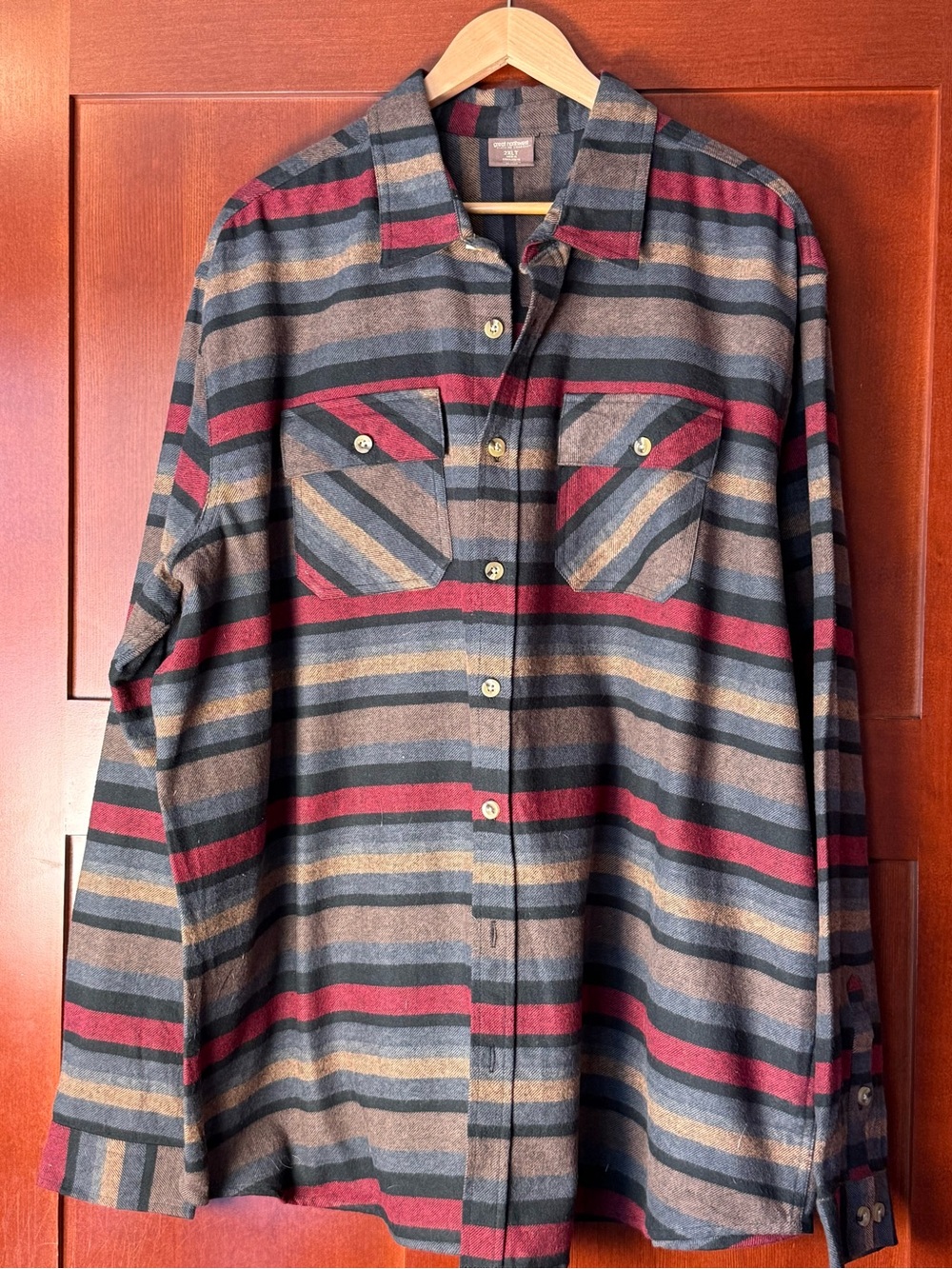 Great Northwest Clothing Co NWT Striped Flannel Shirt 2XLT Big & Tall